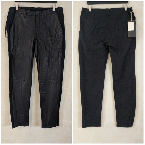 Rag & Bone Hyde Portobello Trouser Pants Leather - Picture 7 of 7